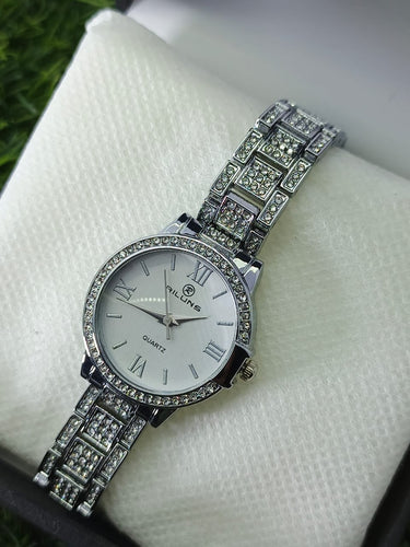 Riluns Elegant Crystal Quartz Watch