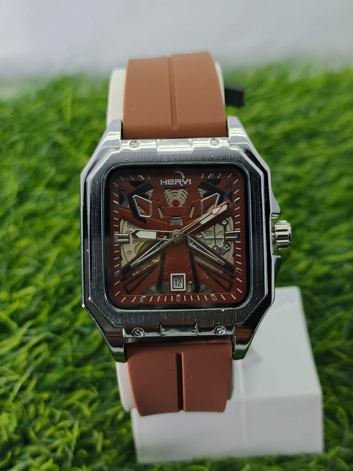 HERYI Skeleton Dial Sport Watch